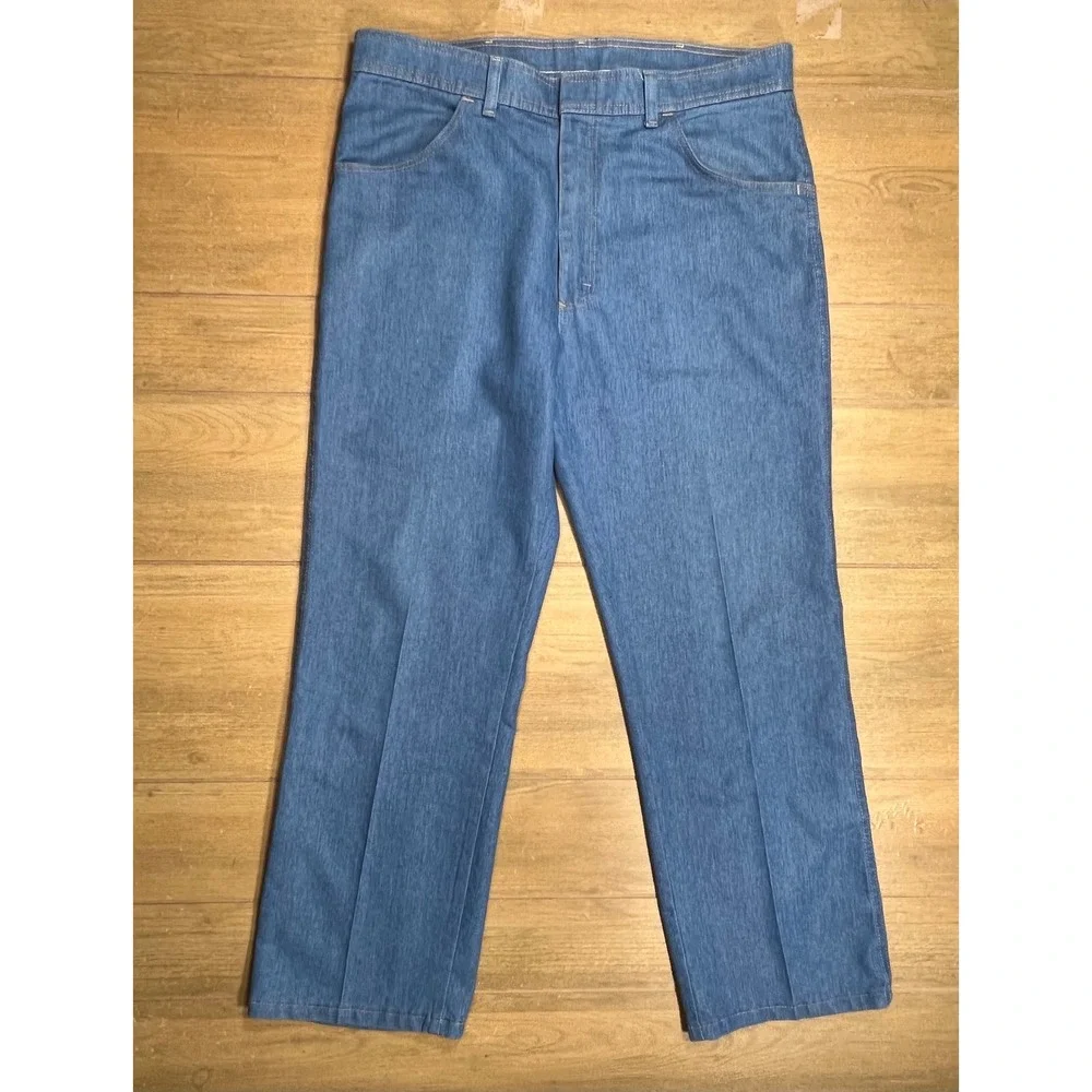 Wrangler Mens Straight Leg Light Wash Denim Jeans 85498LB 36x29